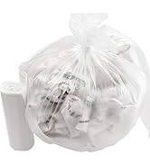 Leak-Proof Clear 4 Gallon Trash Can Liners 1000Pk. Small Coreless Plastic Garbage Bags Perfect fo...