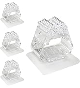 GANPUB 4Pcs Clear Fishing Rod Holder. Mounted Fishing Pole Holder, Wall-Mounted Multi-Purpose Fun...