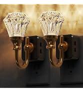 L LOHAS LED Night Lights Plug into Wall - 2 Pack 10-Color Changing RGB Floral Night Lights with A...
