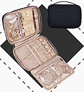 BELALIFE Travel Jewelry Organizer, Portable Jewelry Storage Case for Earrings, Rings, Necklaces, ...