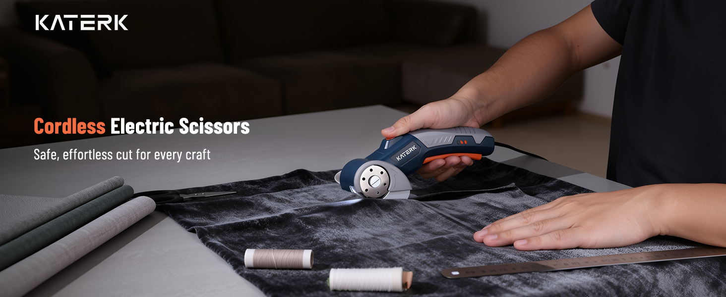 Cut fabric with patience and precision using electric box cutter