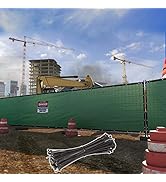 ShadeMart 4' x 50' Green Fence Privacy Screen Windscreen Shade Fabric Cloth HDPE, 90% Visibility ...