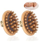 Papipapiqiao 2PCS Meridian Massage Brush,Gua Sha Tool,Body Massage Brush,Wood Therapy Massage Too...