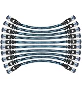 CABNEER Cat8 Ethernet Cable 5 ft 10-Pack, High Speed 40Gbps 2000MHz Internet Cable Braided Shield...