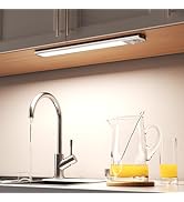 Joyzy Under Cabinet Lights,91 LED Rechargeable Battery Operated Motion Sensor Light Indoor, Magne...