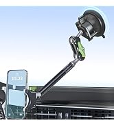 Tmengdao Car Phone Holder-Phone Mount for Car Windshield & Truck-Holder with 360° Rotating Metal ...
