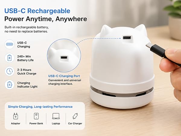 Owl mini vacuum