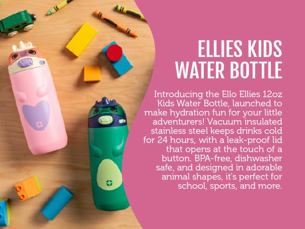 ello ellies kids water bottle