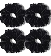 IVARYSS Extra Large Scrunchies for Women's Thick Hair, Premium Velvet Soft Jumbo Scrunchy, XL 6 i...