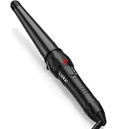 3/4-1 1/4 Inch Ceramic Tapered Curling Wand for Short Hair, Curling Iron | 19-32mm Large Barrel f...