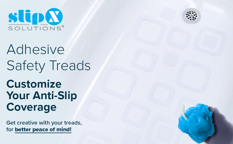 Customized Anti-Slip Coverage for your bathtub, shower and more. shower floor stickers