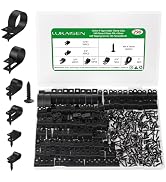 Cable Clips for Cable Management Cord Organizer, 6 Sizes 300 PCS Nylon R-Type, 3/16'' 1/4'' 3/8''...