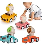 IOMDRWU Press and Go Car Toy for Toddler 1-3,Friction Powered Animal Push Car,No Batteries Needed...