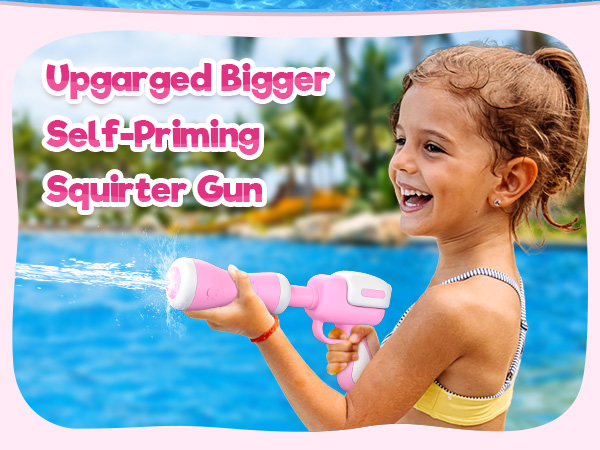Girls Pool Float with Water Gun