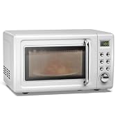 ARLIME Retro Microwave 0.7Cu.ft, 700 Watt Countertop Microwave with 5 Micro Power Defrost & Auto ...