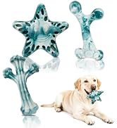 YINEYA Dog Toys for Aggressive Chewers, 3-Pack Tough Dog Chew Toys | Dog Teething Toy for Medium ...