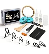 FishTrip Fishing Rod Guides Tips Repair Kit, Fishing Pole Complete Supplies Kit Replacement with ...