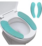 timecity Warmer Toilet Seat Cover Soft Thicker Flannel Bathroom Toilet Seat Padded Non Slip Toile...