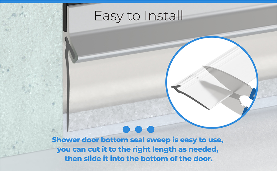 shower door bottom sweep