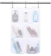 GYEUKHAM Hanging Mesh Shower Caddy for Bathroom - Quick Drying Portable Shower Organizer with Mul...