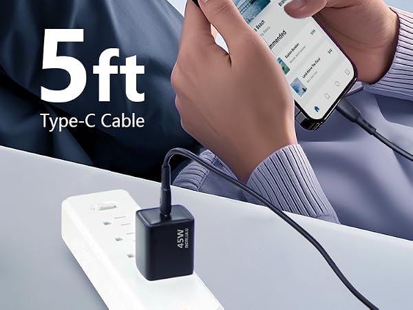 5ft Type-C Cable Included