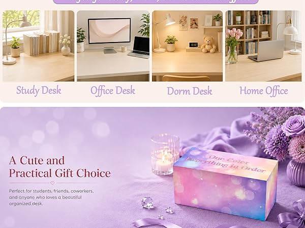 Purple Desk Accessories