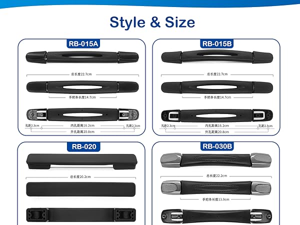 Black Luggage Handle Replacement