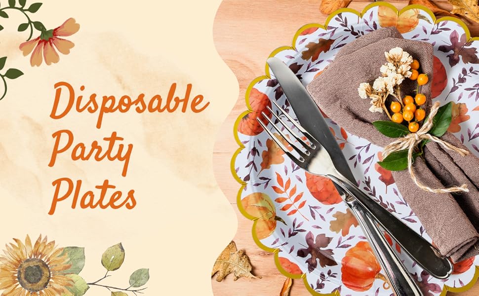 Thanksgiving Paper Plates