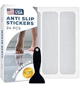 Anti Slip Shower Stickers 24 PCS, Invisible Non-Slip Shower Strips for Adults, Premium Adhesive B...