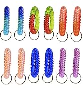 BIHRTC Pack of 12 pcs Colorful Rainbow Gradual Change Colors Flexible Spiral Coil Wristband for G...