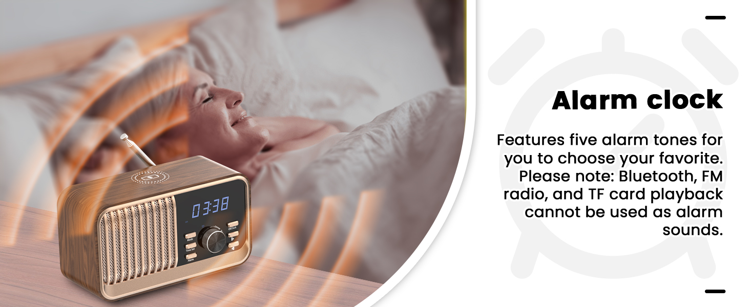 alarm clock radio for bedroom