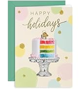 Old World Christmas Cake Christmas Card, 7-inch Length, Holiday Season Accessories, 15008