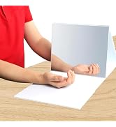 Mirror Therapy Box for Stroke Rehabilitation - Large Visual Range, Folding & Adjustable Mirror Bo...