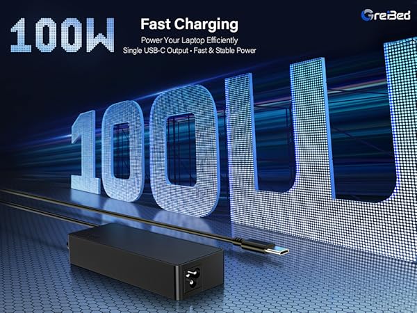 100W Power Universal USB-C Fast Laptop Charger