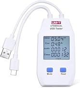 UNI-T LCD USB Type C Digital Tester - Power Voltage Amps Meter Current Capacity Cable Tester Tool...