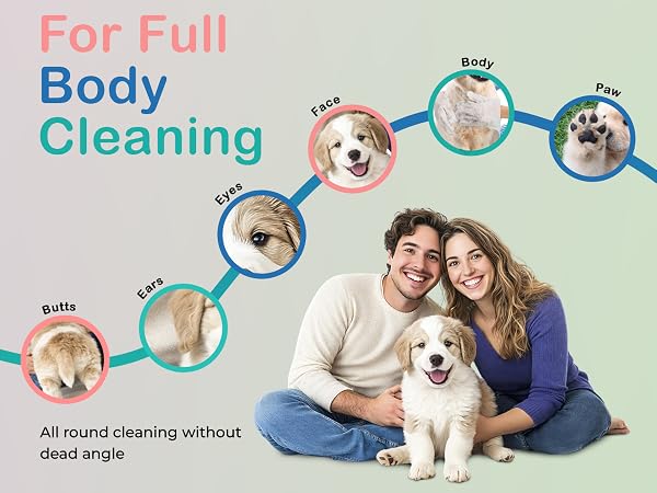Pet glove wipes for dogs and cats support daily grooming, deodorizing and coat cleaning in one step