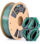 OVV3D Silk PLA Filament 1.75mm, Dual Color PLA Filament 3D Printer Filament, Black Green 3D Print...