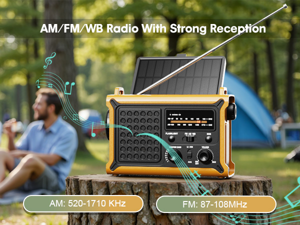 AM/FM/WB RADIO WITH STRONG RECEPTION
