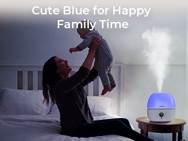 cute blue night light for happy family time