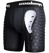 COOLOMG Mens Baseball Sliding Shorts with Athletic Cup Padded Slider Shorts for Softball Football...
