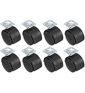 PATIKIL Office Chair Wheels Replacement 2", 8 Pcs Nylon Heavy Duty Office Furniture Casters Wheel...