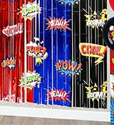 Foil Fringe Curtains Backdrop Birthday Party Decorations