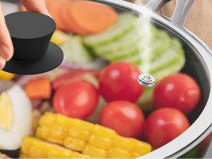 CnSneg 8 Inch Pan Lid For Pots Pans and Skillets, Cast Iron Skillet Lid, Tempered Glass Pan Lids