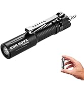 PowerTac E3R Nova 820 Lumen Mini Keychain Flashlight - USB-C Rechargeable, Swivel-Covered Chargin...