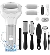 Electric Foot Callus Remover Easkep Rechargeable Portable Electronic Foot File Pedicure Tools, Wa...