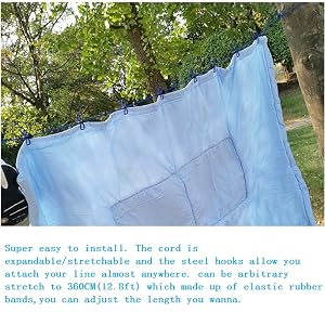 Portable Travel Elastic Clothesline