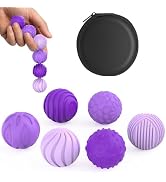 UZAHSK Silicone Magnetic Fidget Balls for Adults - 6PCS Stress Relief Sensory Toys for Anxiety & ...