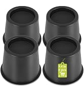 Yookwutar 4 Pack Furniture Risers 4 Inch, Bed Risers Heavy Duty for Table Desk Couch Chair Sofa C...