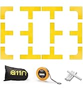 A11N SPORTS Pickleball Court Marking Kit - Throw Down Markers with 33ft Long Tape Measure, Chalk ...