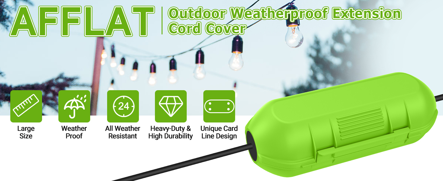 outdoor weatherproof extension cord cover
